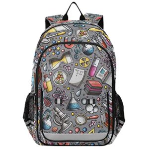 glaphy educational science cartoon cute backpack school bag lightweight laptop backpack student travel daypack with reflective stripes