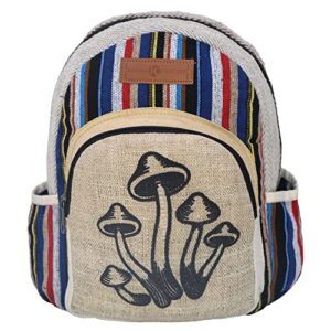 himalayan hemp back pack. laptop, tablet carrying college, travel back pack. hand made strong multi pocket back pack 1096 (himalayan pack 4)