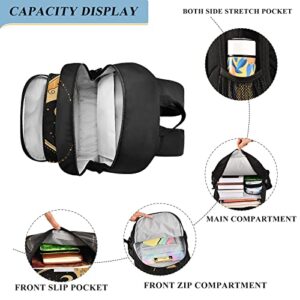 Glaphy Yin-yang Dreamcatcher Backpack School Bag Lightweight Laptop Backpack Student Travel Daypack with Reflective Stripes