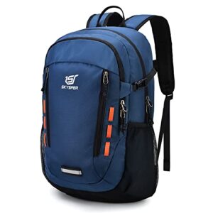 skysper laptop backpack 30l travel backpack for women men work business backpack bookbag fits up to 17 inch laptop(blue)
