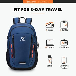 SKYSPER Laptop Backpack 30L Travel Backpack for Women Men Work Business Backpack Bookbag Fits up to 17 Inch Laptop(Blue)