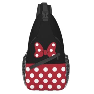 zlcmmf cartoon sling bag casual crossbody backpack cute chest shoulder bag for travel hiking gym shopping, multicolor