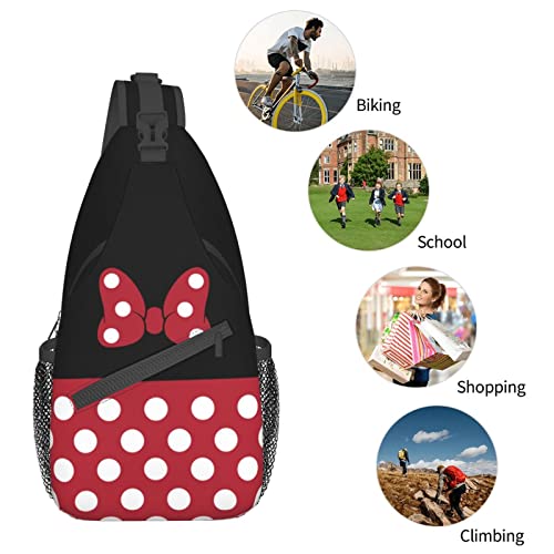 ZLCMMF Cartoon Sling Bag Casual Crossbody Backpack Cute Chest Shoulder Bag for Travel Hiking Gym Shopping, Multicolor