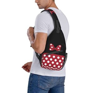 ZLCMMF Cartoon Sling Bag Casual Crossbody Backpack Cute Chest Shoulder Bag for Travel Hiking Gym Shopping, Multicolor