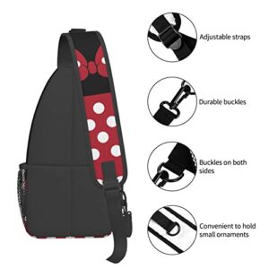 ZLCMMF Cartoon Sling Bag Casual Crossbody Backpack Cute Chest Shoulder Bag for Travel Hiking Gym Shopping, Multicolor