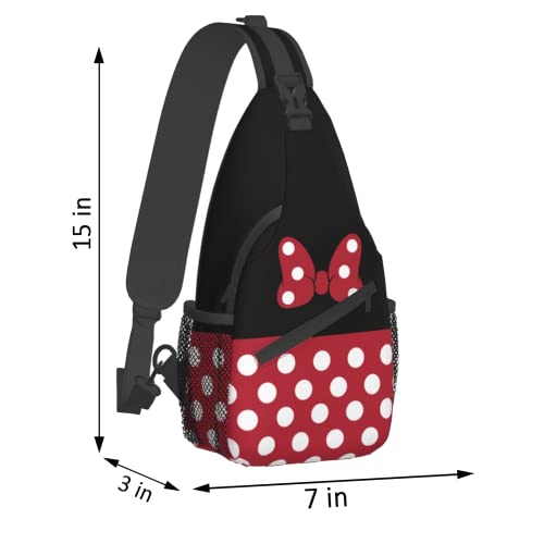 ZLCMMF Cartoon Sling Bag Casual Crossbody Backpack Cute Chest Shoulder Bag for Travel Hiking Gym Shopping, Multicolor