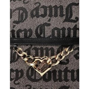 Juicy Couture Change Of Heart Backpack Oversized Gothic Status Black Beige One Size