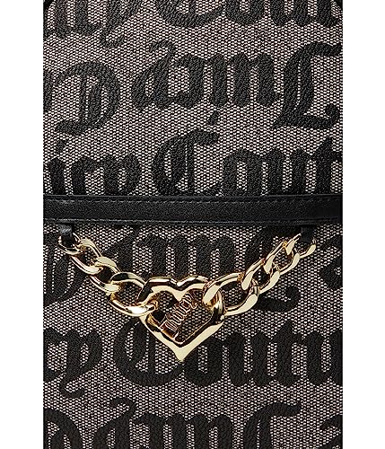 Juicy Couture Change Of Heart Backpack Oversized Gothic Status Black Beige One Size