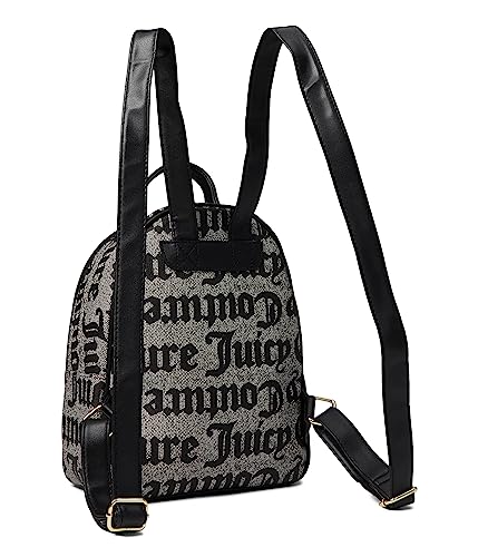 Juicy Couture Change Of Heart Backpack Oversized Gothic Status Black Beige One Size