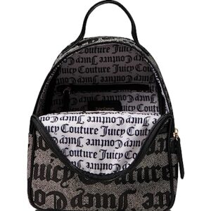 Juicy Couture Change Of Heart Backpack Oversized Gothic Status Black Beige One Size