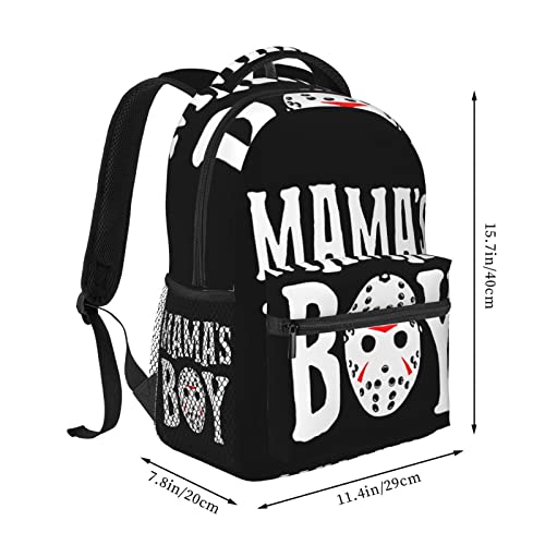 Ycivpoh Jason Voorhees Backpack Multi-functional backpack with all-over print 16 inch