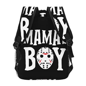 Ycivpoh Jason Voorhees Backpack Multi-functional backpack with all-over print 16 inch