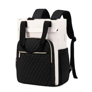 imyth tote bag for women convertible backpack 15.6 in laptop bag wide top closure equipped with usb charging port