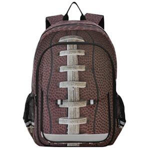 glaphy american football laces backpack school bag lightweight laptop backpack student travel daypack with reflective stripes