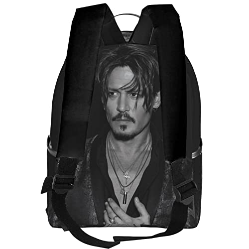 MXSLOVE Classic Shoulder Bag, Johnny Depp Backpack Travel Knapsack Lightweight Daypack