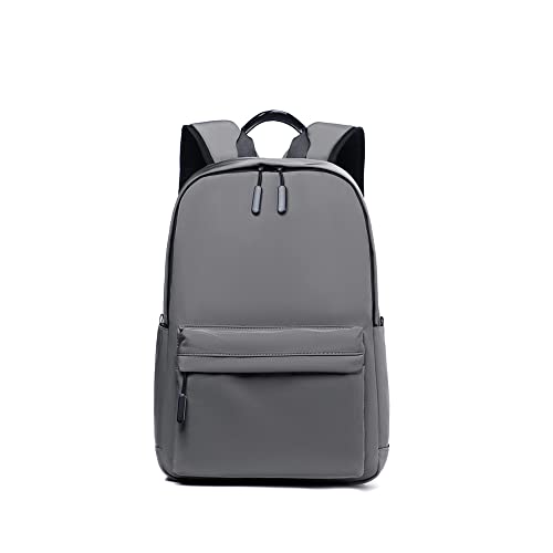 LANSHIYA Classic Basic Backpack for Girls Boys Solid Color Elementary Middle High School and College Bookbag Lightweight Casual Teens Travel Outdoor Daypack,Grey