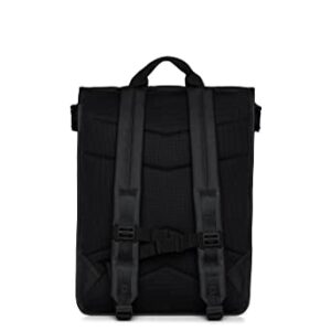 RAINS Trail Rolltop Backpack - Black