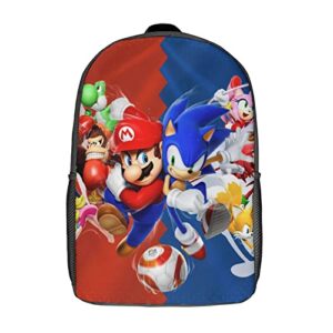 cartoon 3d printed backpack,light and large capacity travel laptop bags anime backpacks with adjustable straps
