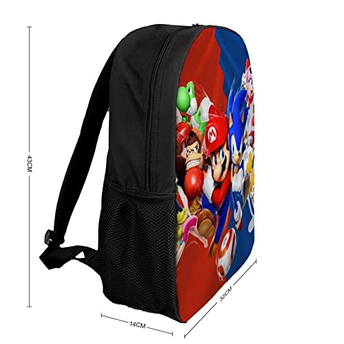 Cartoon 3D Printed Backpack,light And Large Capacity Travel Laptop Bags Anime Backpacks With Adjustable Straps