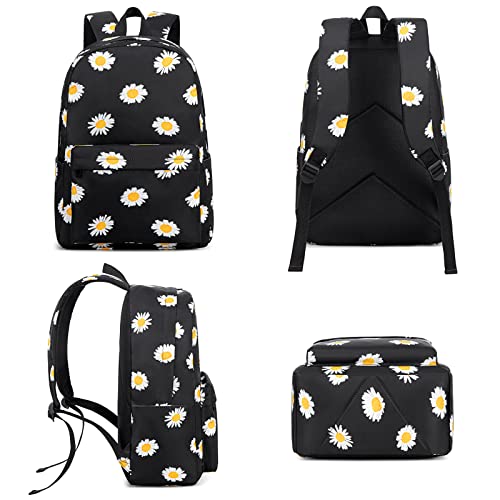 Esfoxes Daisy Girls Backpack for Elementary Middle School, Kids Teens School Bag Women College Bookbag Laptop Backpacks