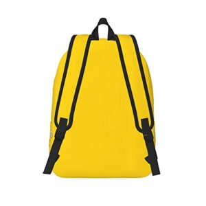 NEHAJUNXI Cups Yellow Canvas Backpack Large Capacity Travel Lightweight Casual Daypack Adjustable Strap Work Laptop Bag Gift For Men And Women