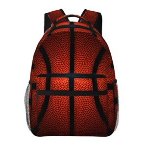 ruvnsr basketball backpack 16 inch large capacity 3d print basketball ball sport casual daypack travel school bag gym for gifts girls boys kids adults