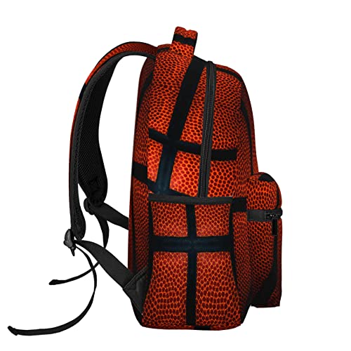 RUVNSR Basketball Backpack 16 Inch Large Capacity 3D Print Basketball Ball Sport Casual Daypack Travel School Bag Gym For Gifts Girls Boys Kids Adults