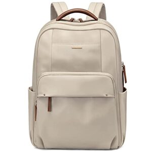 golf supags laptop backpack for women computer bag casual daypack fits 15.6 inch notebook work travel backpacks (apricot)