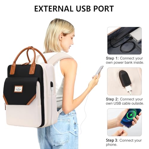 （2023 Fall Season New） Large Travel Backpack for Women, 40L Carry On Backpack Flight Approved, Backpack with Laptop Compartment, USB Charging Port, Shoes Compartment, Personal Luggage Backpack