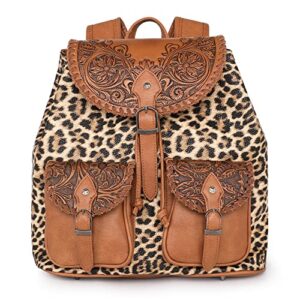 montana west western tooled collection backpack large travel western backpack for women mbb-mw1173-9110lp