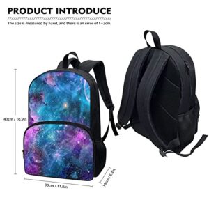 ZFRXIGN Butterfly Mushroom Backpack for School Girls Bookbag School Bags Back Packs Purse for Teens College Students Book Bags Satchel Casual Daypack Rucksack Moon Night