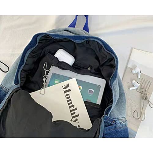 TIMMOR MAGIC Y2K Backpack Star Denim Aesthetic backpacks for Women Men Y2K Accessories Y2k Bag