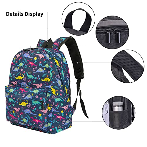 Dinosaur Kids Backpack For Boys Girls,Lightweight Little Kids Backpacks Elementary Toddler School Bags Preschool Bookbag Travel Bag