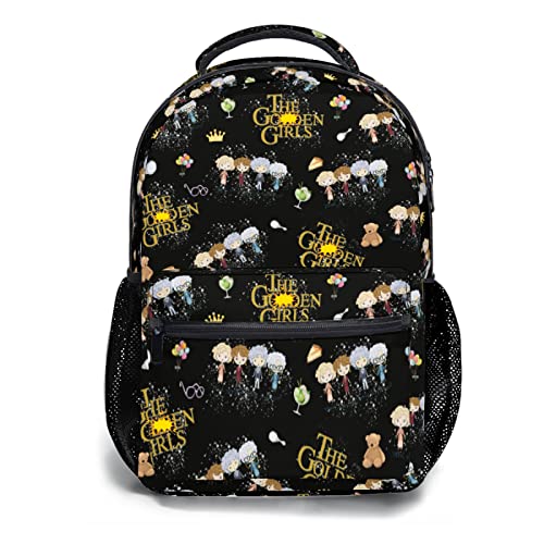 The Gold Girls Laptop Backpack Inspired TV Show Merchandise Backpacks All Over Print Travel Bookbag Friendship Gifts for Best Friends Women Funny Fans Lovers-17"