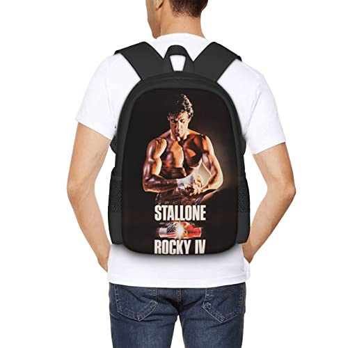 POZOLD Rocky Iii Laptop Backpack Large Capacity Backpack Outdoor Travel Wear Resistant Lightweight Unisex Casual Fashion Bookbag