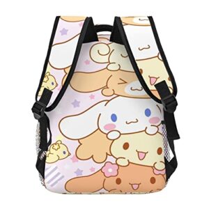 DIEZ Cartoon Kawaii Cinnamoroll Backpack Large Capacity Portable Anime Cute Lightweight Outdoor Travel Backpack