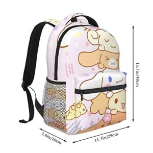 DIEZ Cartoon Kawaii Cinnamoroll Backpack Large Capacity Portable Anime Cute Lightweight Outdoor Travel Backpack