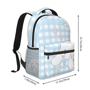 DIEZ Cinnamoroll Backpack Withe Side Pokect Large Suitable For Men Women ​hiking Camping Picnic Kawaii Gifts