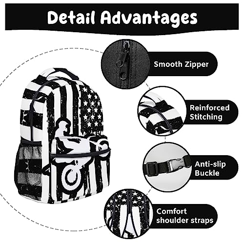 Cbntnaf Motorcycle Camo Backpack for Kids Boys Girls Teens,College Bookbags,18 Inch,Large Capacity,Durable,Lightweightbag for Travel