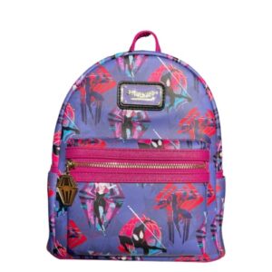 loungefly marvel spider-verse pink aop exclusive mini backpack