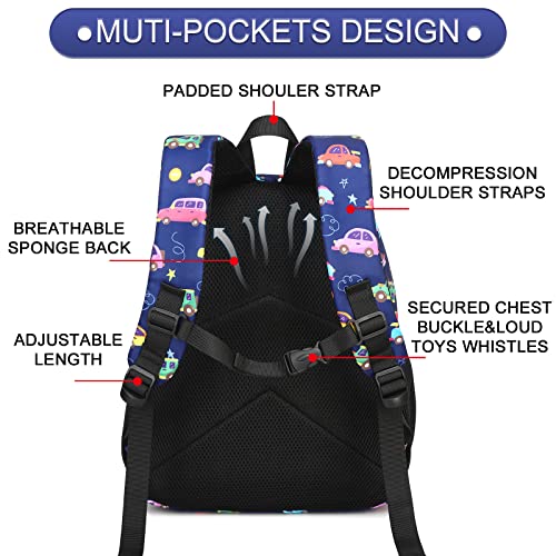 BTOOP Kids Backpack Boys Girls Toddler BookBag Preschool Kindergarten School Bag Nursery Small Daypack with Chest Strap