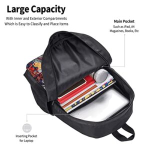 Backpack Lightweight 17-Inch Laptop Backpack with Insulated Lunch Box and Pencil Case Pouch 3 Piece Set for Travel Work