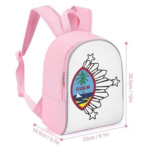 Guam Philippines Cute Backpack Laptop Back Pack Travel Business Shoulder Bag Prints College Daypack Blue/Pink 13 Inch