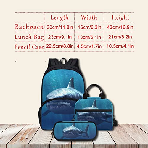 Agoviwo Ladybug Design School Backpack Set for Girls 10-12 Years Old Book Bag, Lunch Bag and Pencil Case