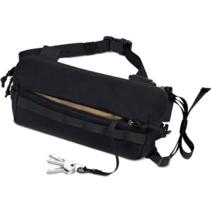 feiwood gear crossbody bag,sling bag for men and women - 4l shoulder bag,lightweight chest bag for everyday carry, travel, work, gym, tactical