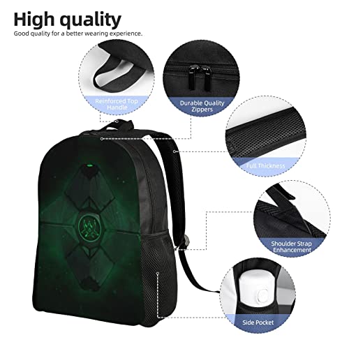 Jrktuwdg De-stiny 2 Men Women Backpack Shoulder Bag Bookbag Laptop Backpacks