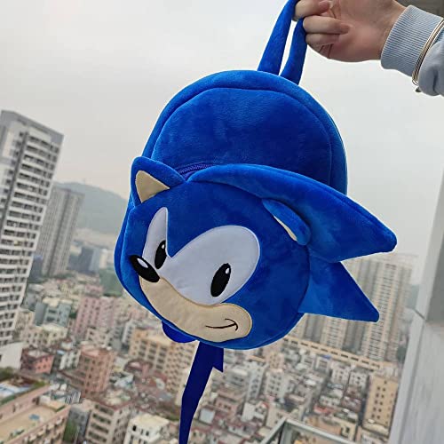 Sonic Plush Backpack, Sonic Backpack for kids, toddlers and Sonic fans