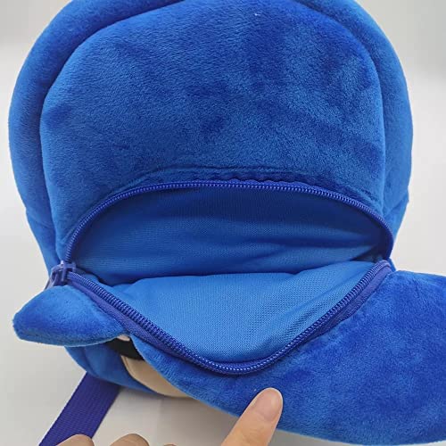 Sonic Plush Backpack, Sonic Backpack for kids, toddlers and Sonic fans