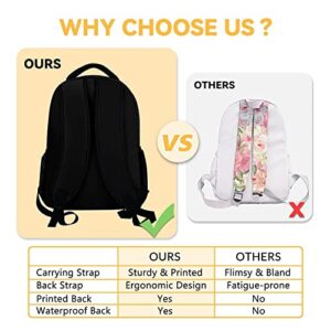 Homexzdiy Capybara Backpack for Girls Boys, 16" Black Backpacks for School, Cute Lightweight Bookbag for Kids Students, Gifts for Capybara Lovers