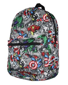 marvel avengers thor iron man captain america hulk laptop school backpack
